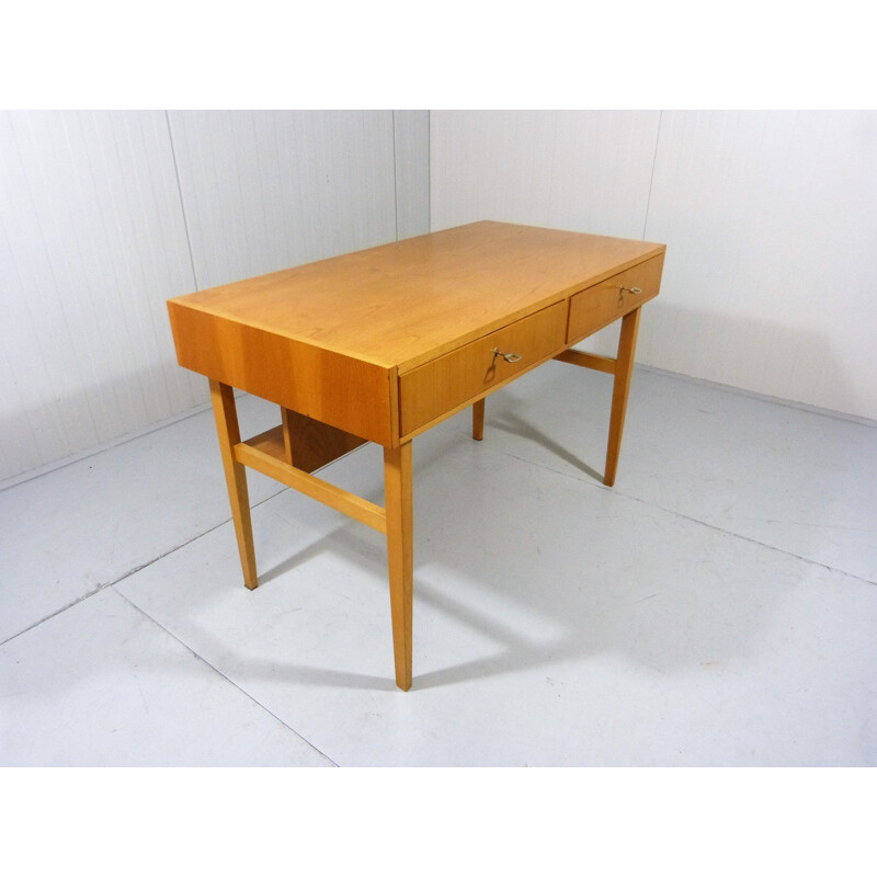 Vintage desk with book shelf by WK Möbel, Germany 1960s