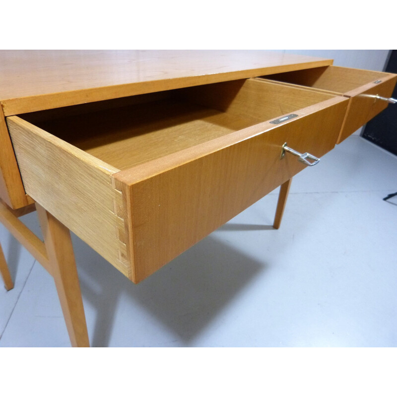 Vintage desk with book shelf by WK Möbel, Germany 1960s