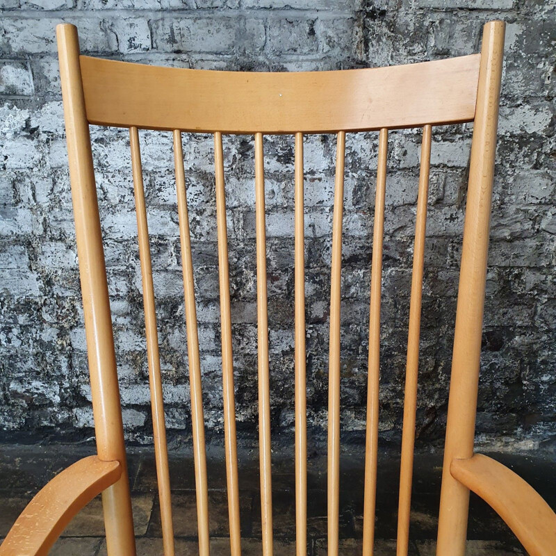 Vintage rocking chair by J. Wegner 1960