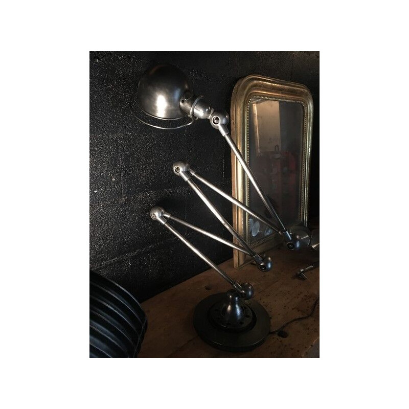 Vintage industrial lamp with 5 arms by Domecq for Jielde 1950