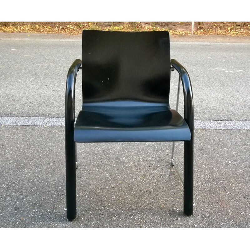 Silla de oficina vintage S320 de Ulrich Boehme para Thonet, 1980