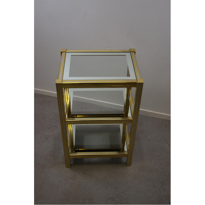 Vintage Golden Side Table by Pierre Vandel, 1960s