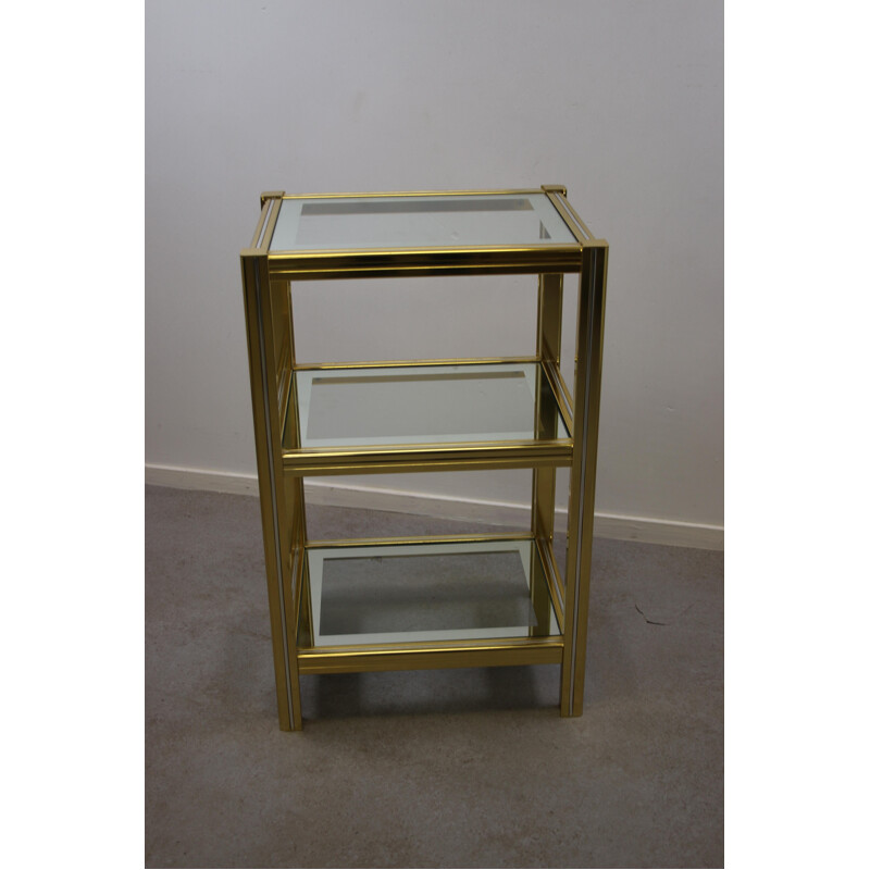 Vintage Golden Side Table by Pierre Vandel, 1960s