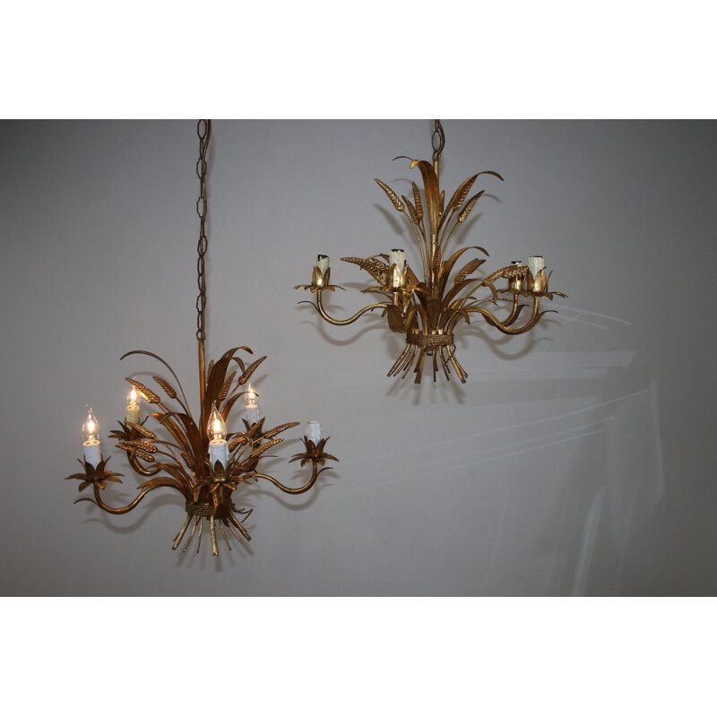 Vintage German Chandelier by Hans Kögl, 1970s