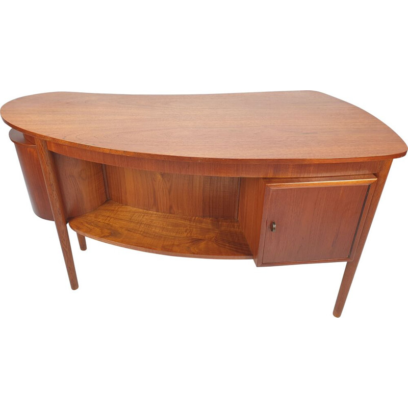 Vintage Danish Teak Desk by Gunnar Nielsen Tibergaard, 1960