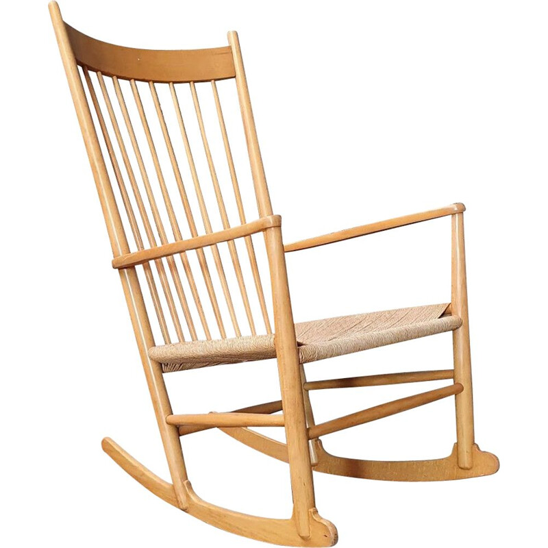 Vintage rocking chair by J. Wegner 1960