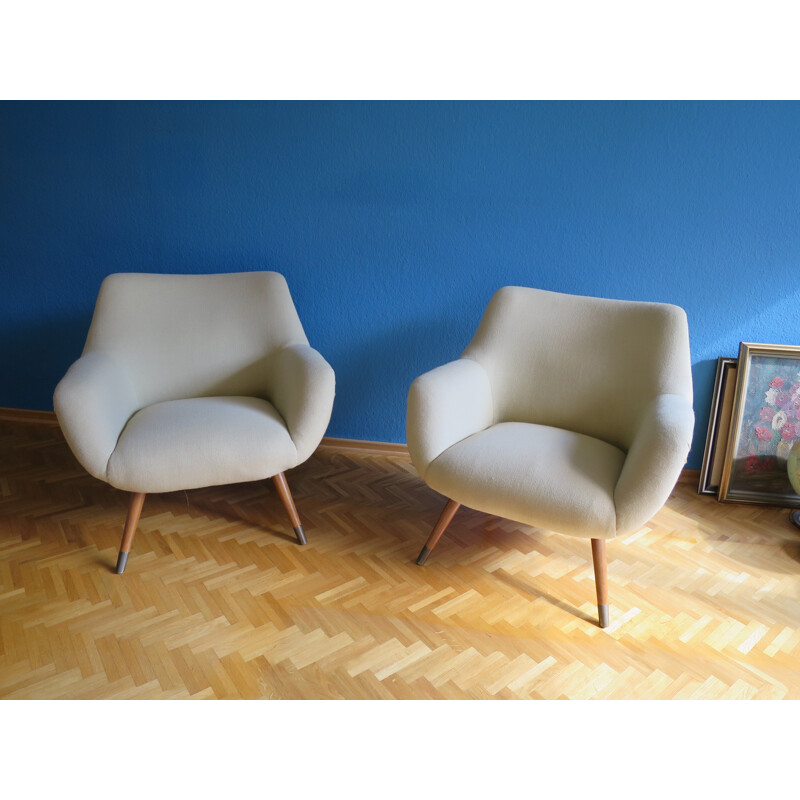 Vintage fauteuil in organische stijl - 1950