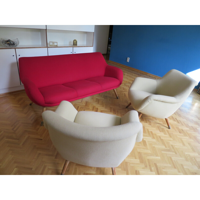 Vintage fauteuil in organische stijl - 1950