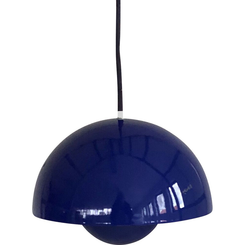 Vintage Verner Panton flowerpot pendant light for Louis Poulsen, Denmark, 1970s