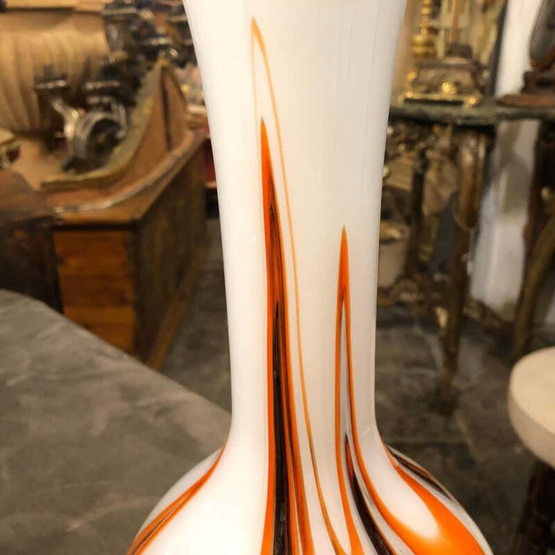 Vintage opaline vase, Italy, 1970s