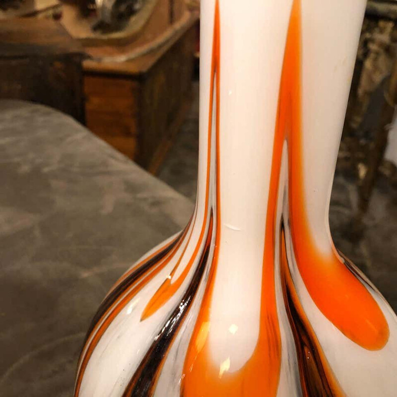 Vintage opaline vase, Italy, 1970s
