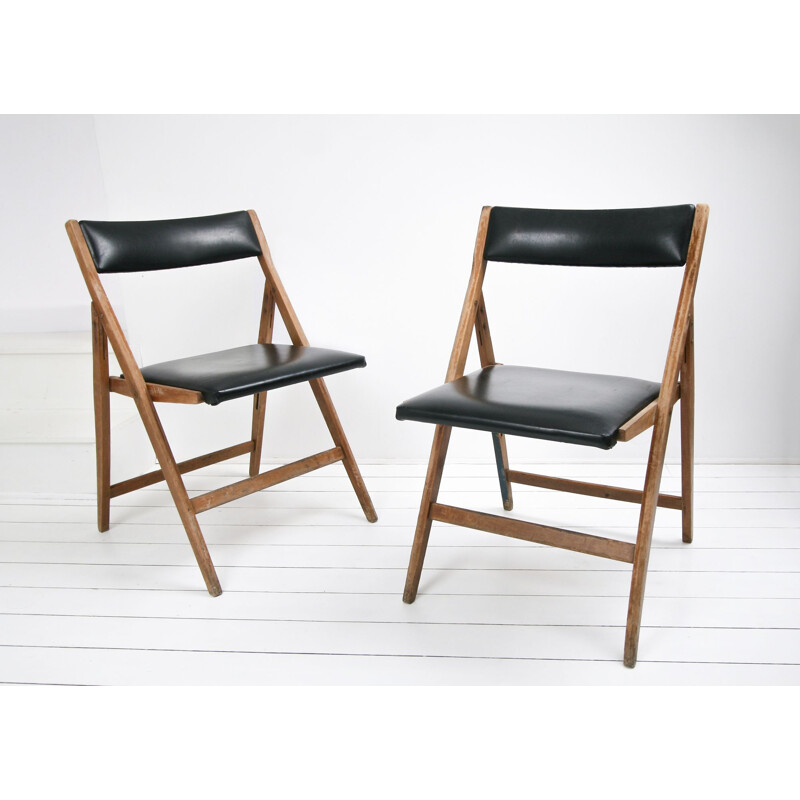 Pair of vintage Eden dining chairs from Gio Ponti, 1950s