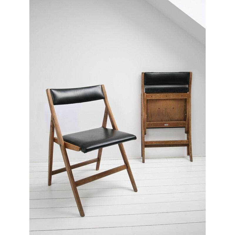 Pair of vintage Eden dining chairs from Gio Ponti, 1950s