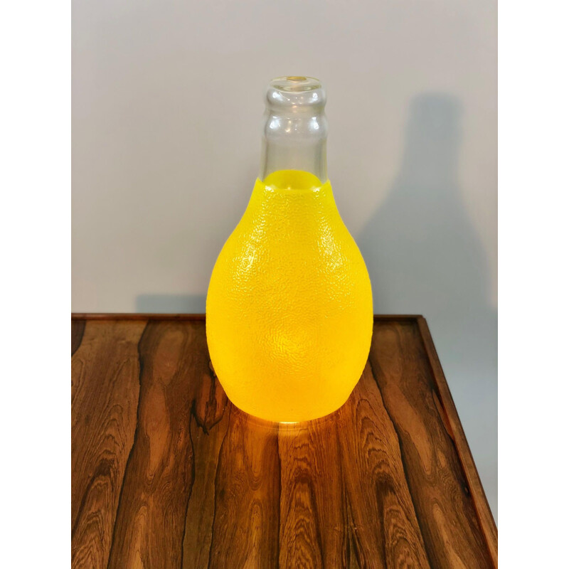 Lampe vintage style bouteille orangina en verre 