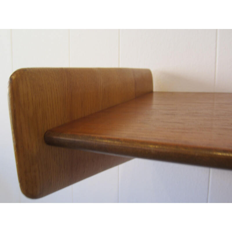 Scandinavian teak wall shelf