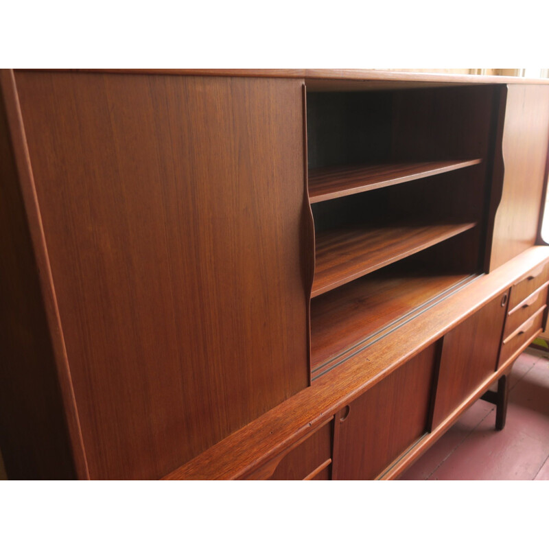 Vintage Teak highboard, Denmark, 1960s