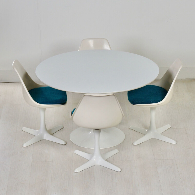 Vintage Tulip dining set by Maurice Burke for Arkana, 1960