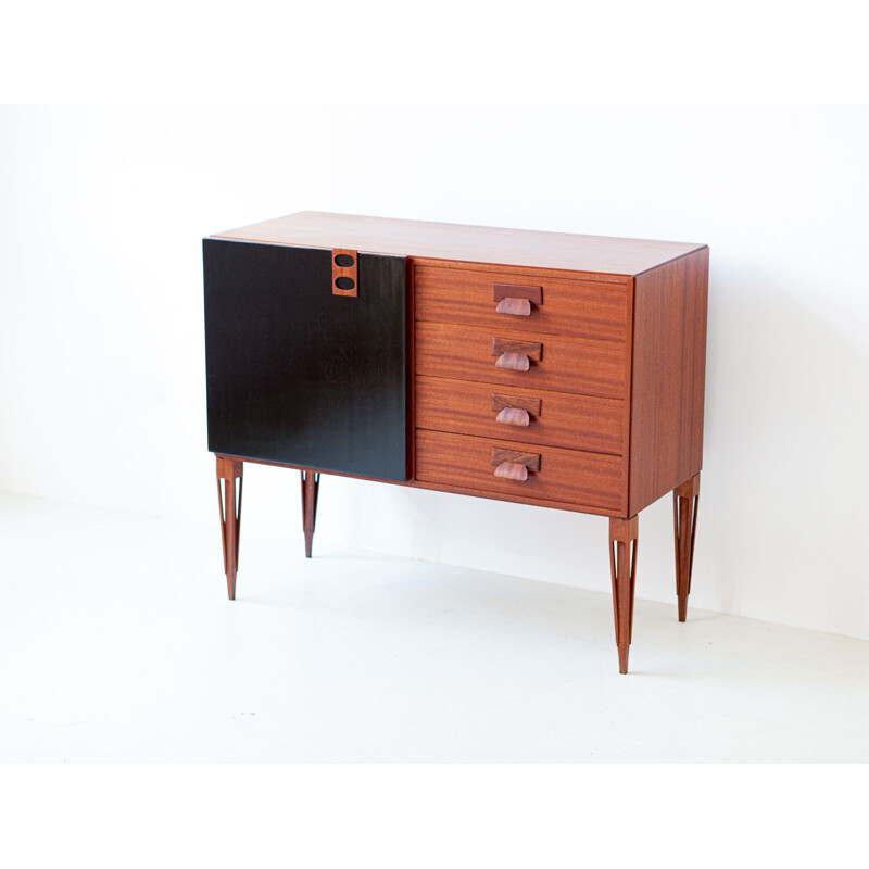 Vintage Italian Mahogany Sideboard by Fratelli Proserpio, 1950s