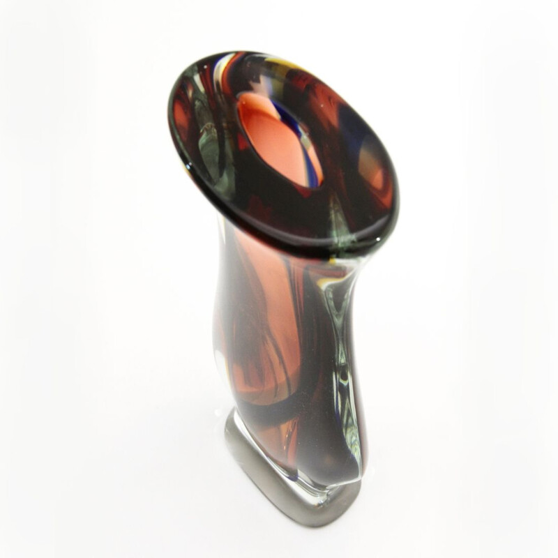 Vintage Murano glass flower vase, 1950