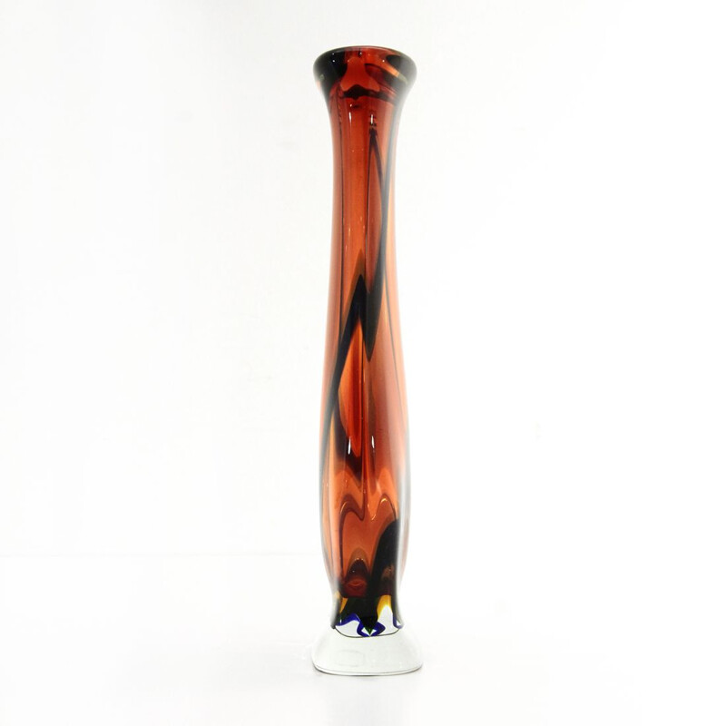 Vintage Murano glass flower vase, 1950