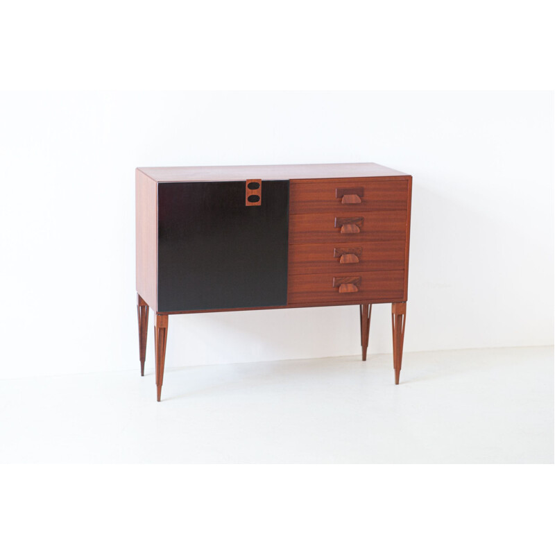 Vintage Italian Mahogany Sideboard by Fratelli Proserpio, 1950s