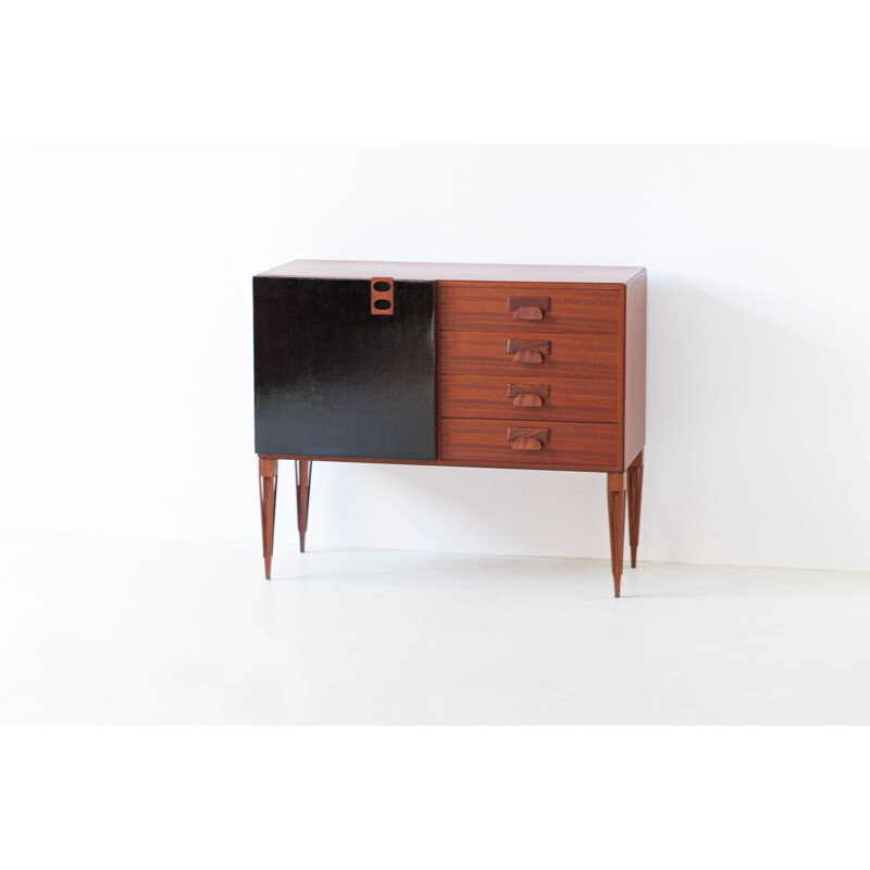 Vintage Italian Mahogany Sideboard by Fratelli Proserpio, 1950s