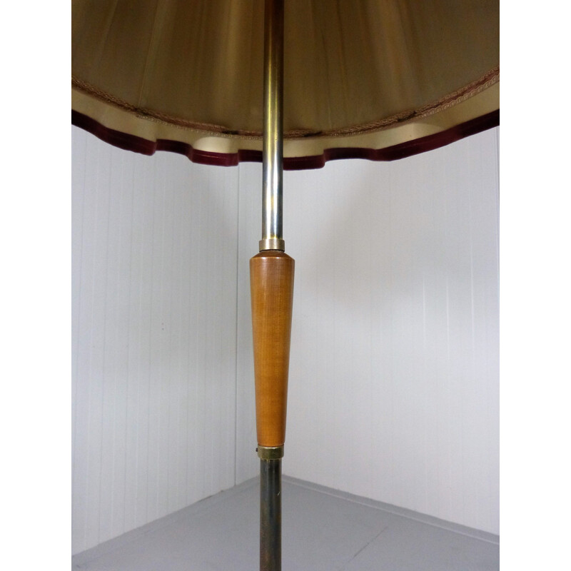 Vintage floorlamp with large flower shade, 1960