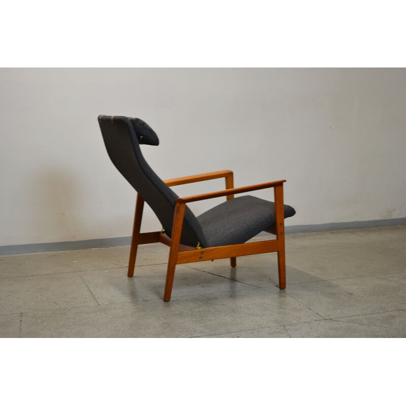 Fauteuil inclinable scandinave vintage, 1960