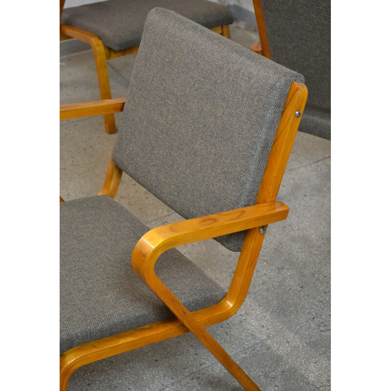 Vintage armchair by Selman Selmanagic for VEB Deutsche Werkstätten Hellerau