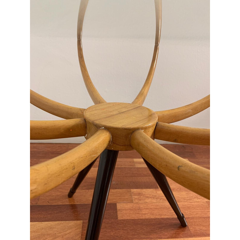 Table d'appoint vintage "spider" par Carlo di Carli
