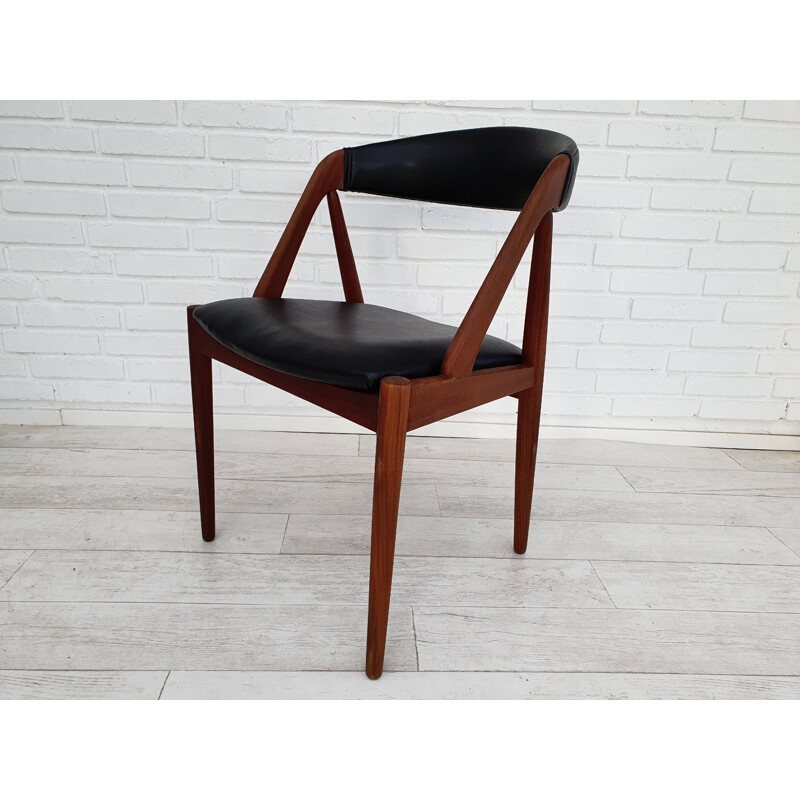 Vintage set of 6 dining chairs by Kai Kristiensen, 1970s