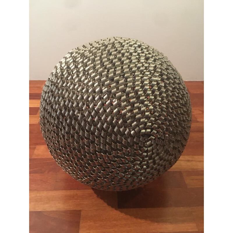 Vintage Sculpture Steel Ball