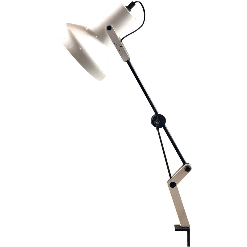 Lampe de bureau à pince - fabriquée en hêtre cintré - SUR LES