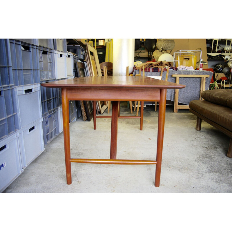 Vintage teak desk by Peter Hvidt from 1955