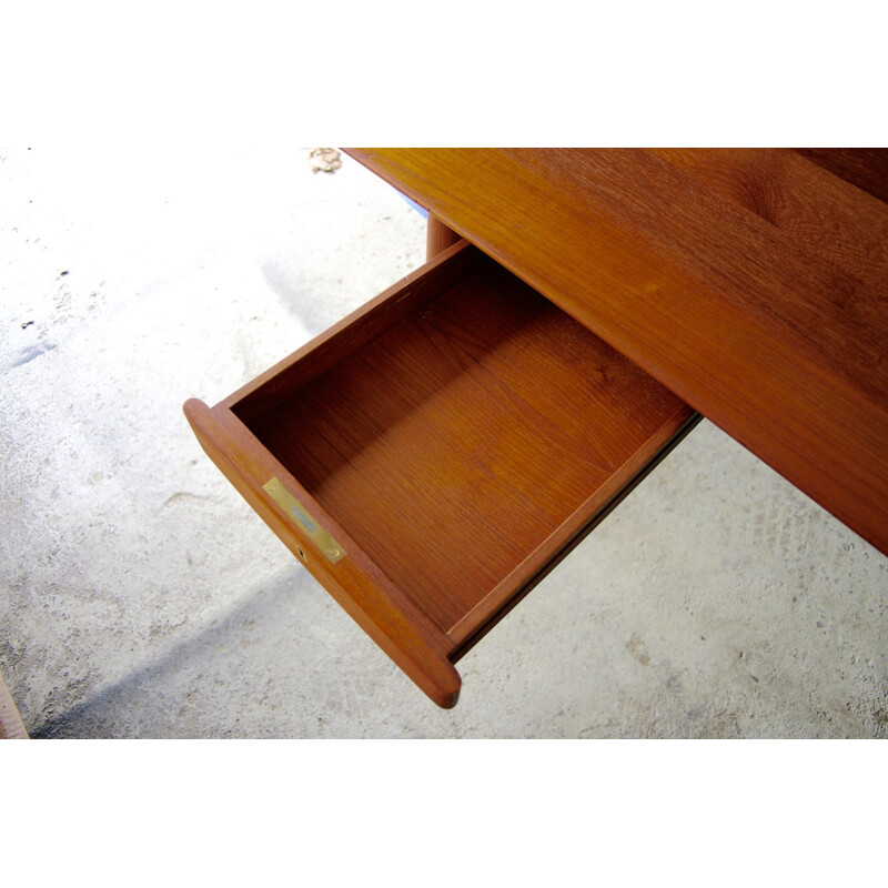 Vintage teak desk by Peter Hvidt from 1955