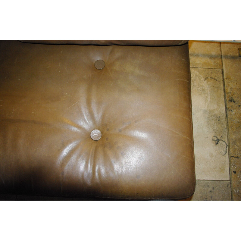 De sede vintage leather lounge set 1970