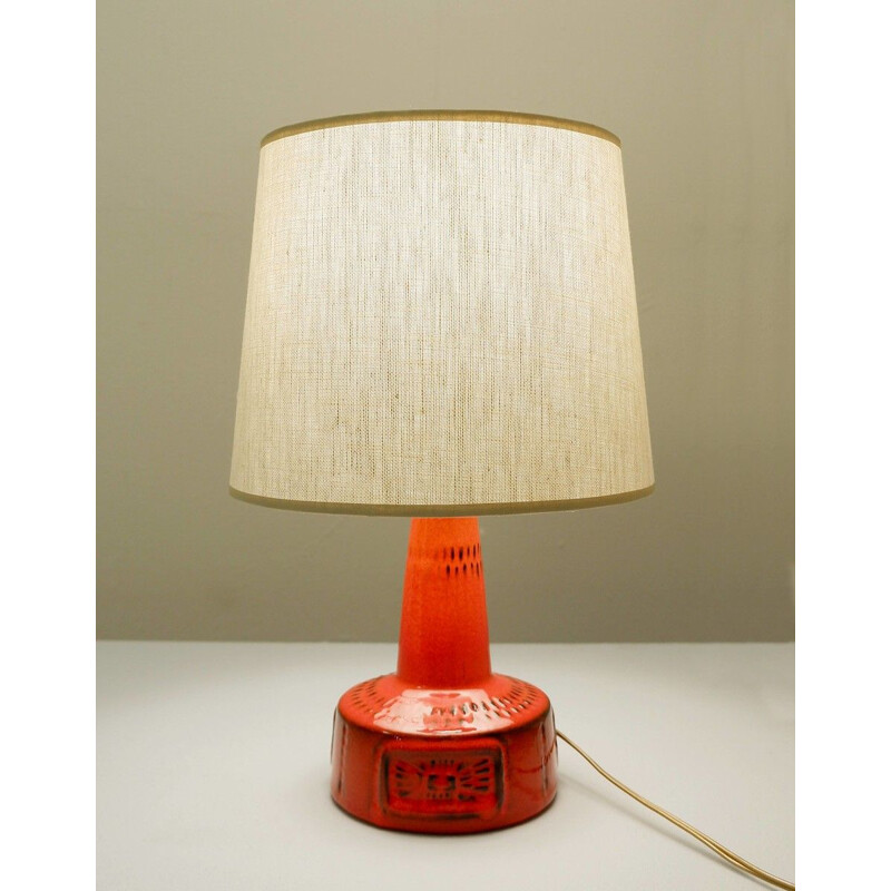 Lampe de table vintage en céramique par Bay Keramik, Allemagne 1960