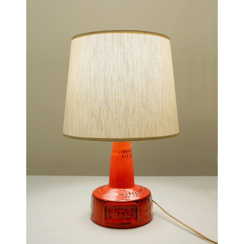 Vintage ceramic table lamp by Bay Keramik, Germany 1960