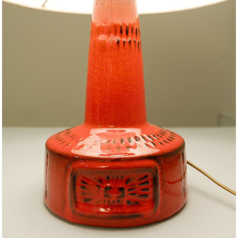 Vintage ceramic table lamp by Bay Keramik, Germany 1960