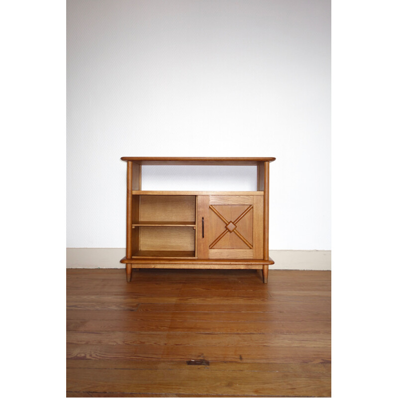 Vintage Oak cabinet by manufrance, 1950