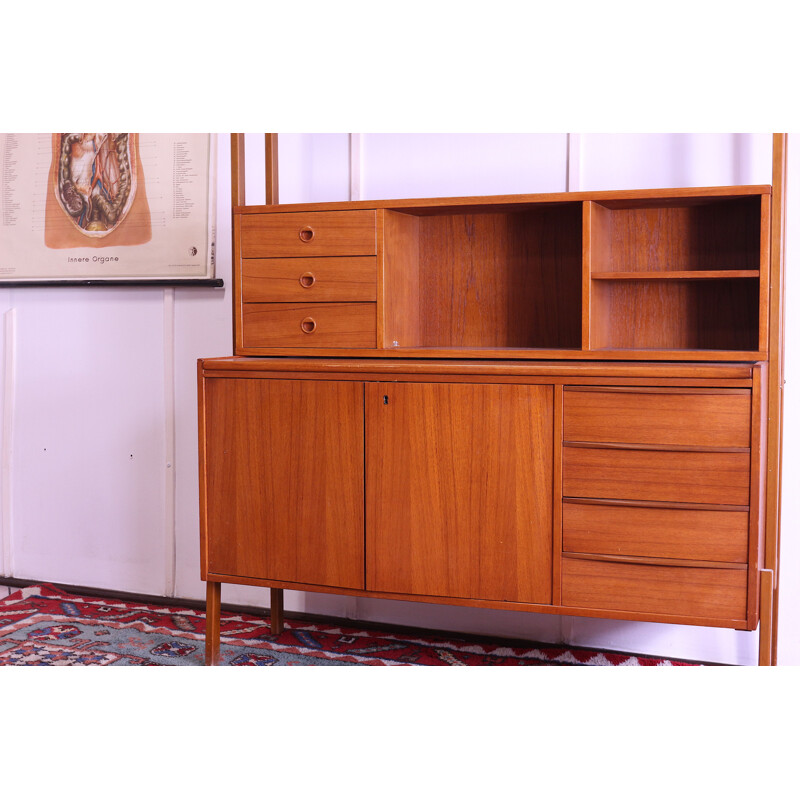 Vintage Teak Bookshelf, 1960 Sweden