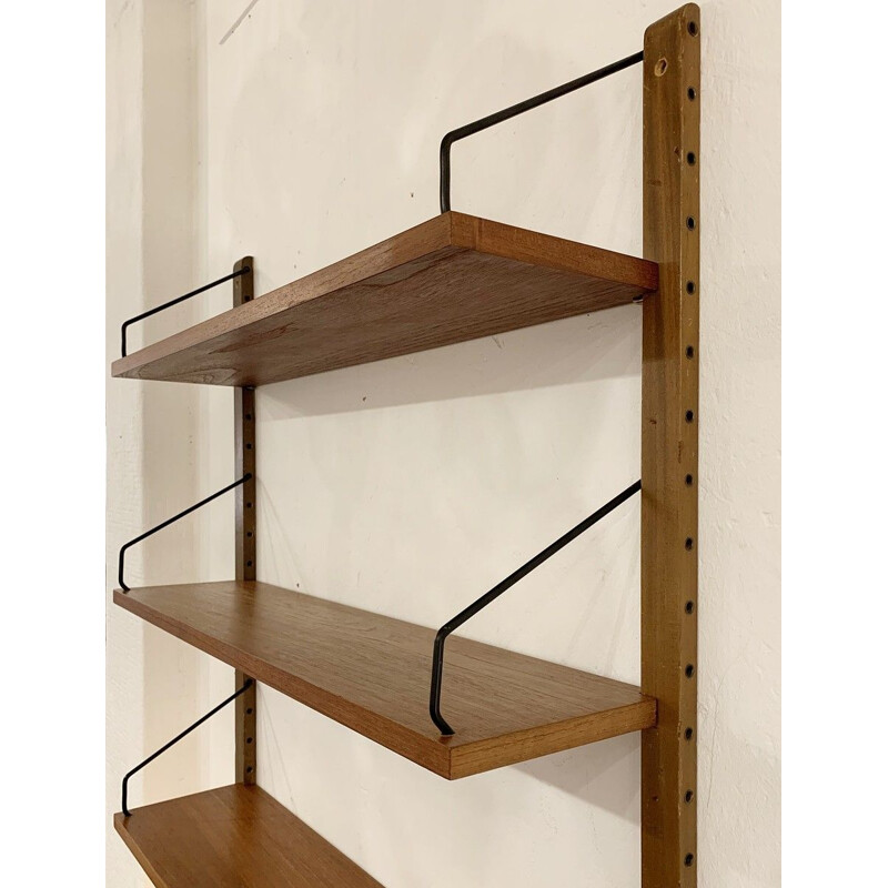 Vintage teak wall shelf by Poul Cadovius