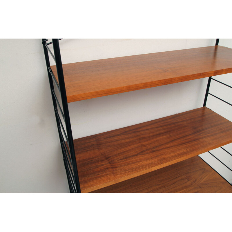 Vintage shelf-system in walnut from WHB, Germany, 1960s