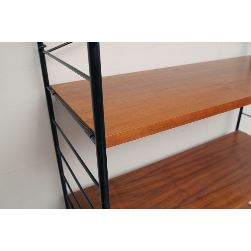 Vintage shelf-system in walnut from WHB, Germany, 1960s