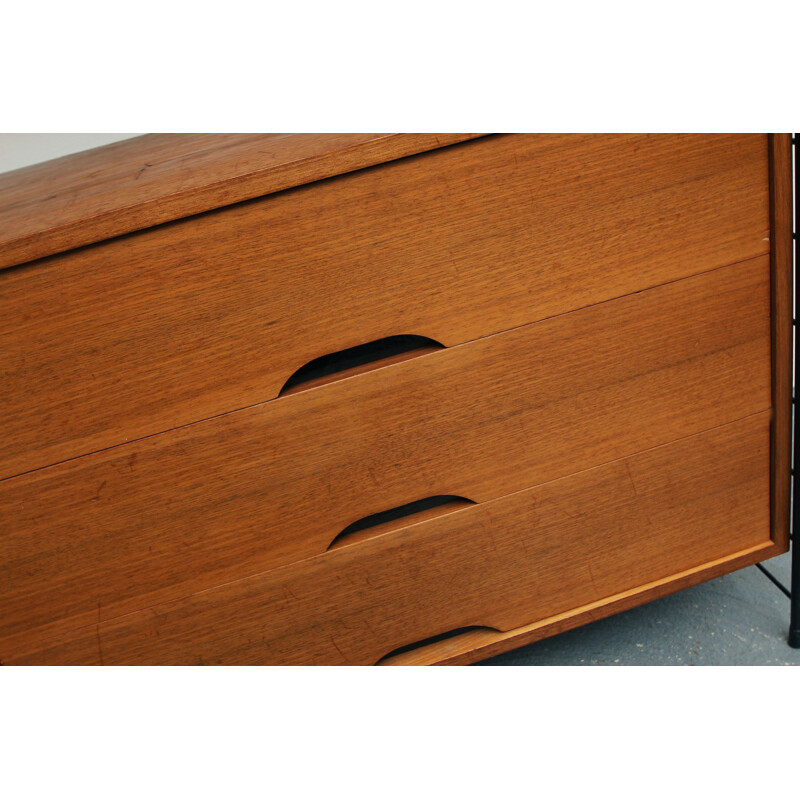 Vintage shelf-system in walnut from WHB, Germany, 1960s