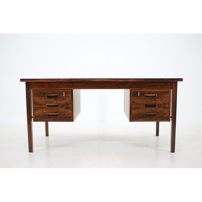 Vintage rosewood desk by Arne Wahl Iversen, Denmark, 1960s