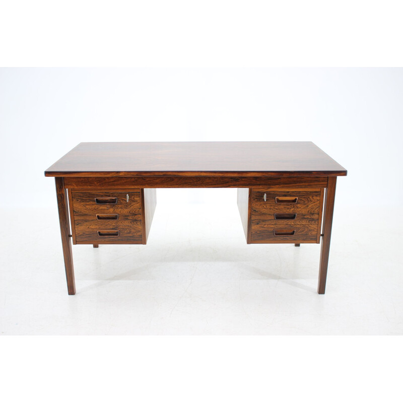 Vintage rosewood desk by Arne Wahl Iversen, Denmark, 1960s