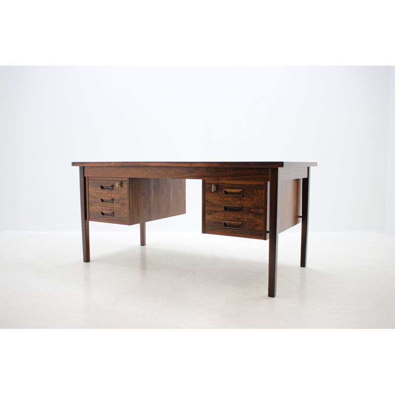 Vintage rosewood desk by Arne Wahl Iversen, Denmark, 1960s