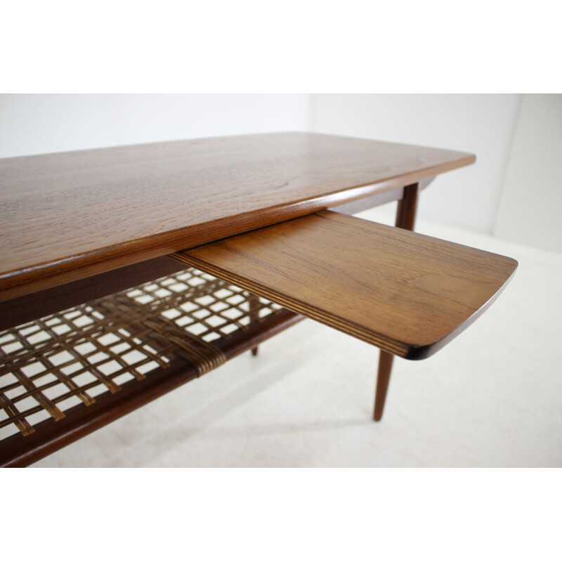 Vintage Teak Coffee Table, Denmark, 1960s