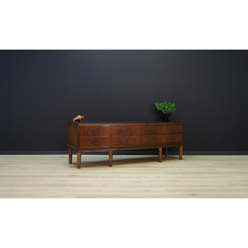 Vintage walnut sideboard, Danish design, 1950